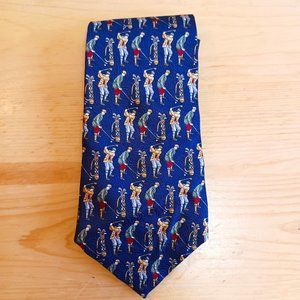 Classic Golf Tie - 100% Silk made by Ash Creek Trading  (4151)